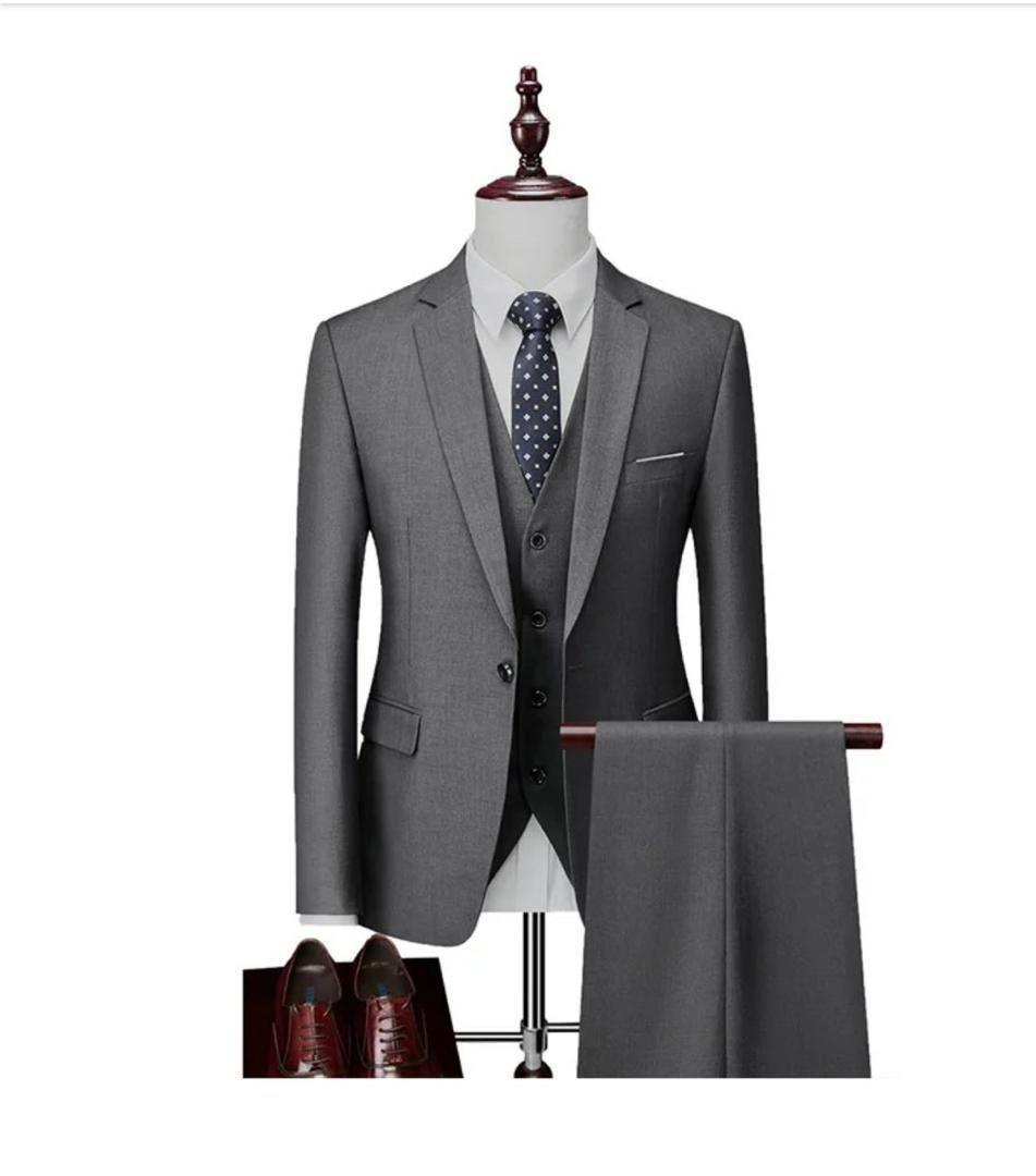 Elegant 3-Piece Men's Suits | Wool & Cotton | Sizes 30-38 | GHS 850